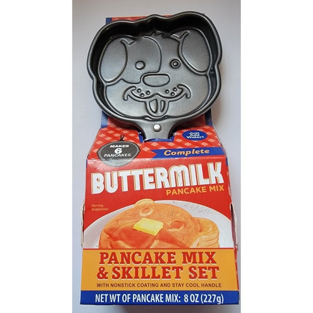 🐶 Dog Face - Non-Stick Pancake Skillet Never used (Mix Not included-Expired)